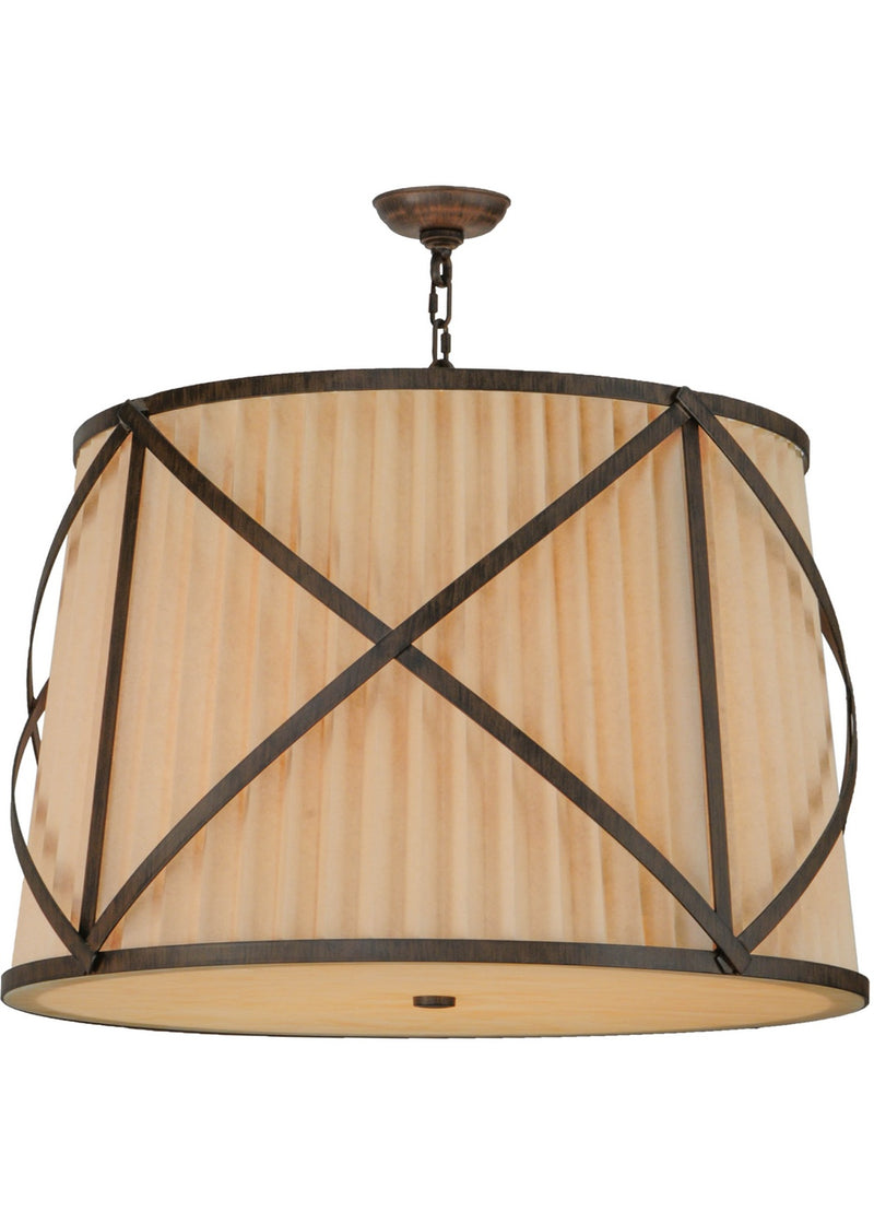 Meyda Tiffany 141669 Four Light Pendant, Classic Rust