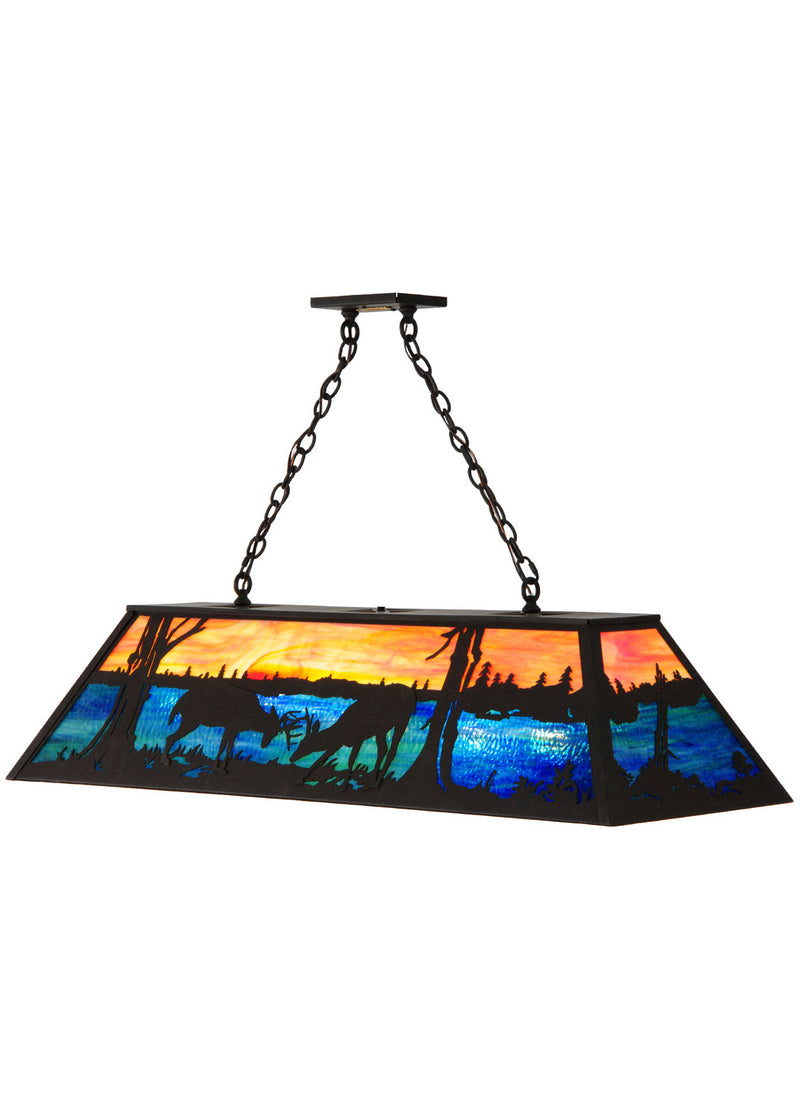 Meyda Tiffany 141677 Nine Light Pendant, Dark Roast