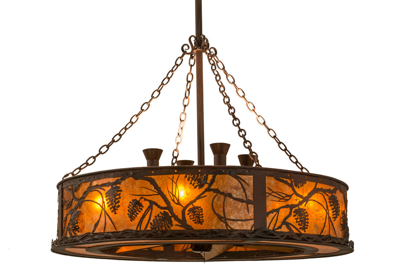 Meyda Tiffany 141752 12 Light Chandel-Air, Rust,Wrought Iron