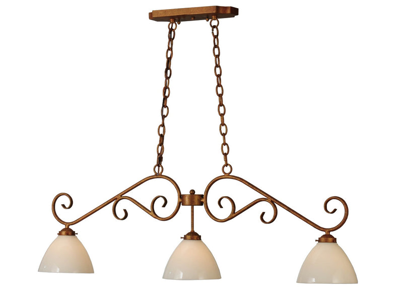 Meyda Tiffany 141759 Three Light Island Pendant, Copper