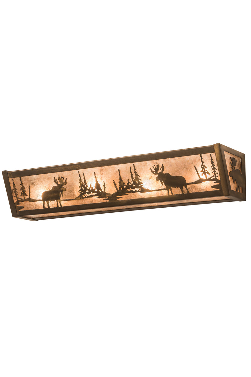 Meyda Tiffany 14212 Four Light Vanity, Antique Copper