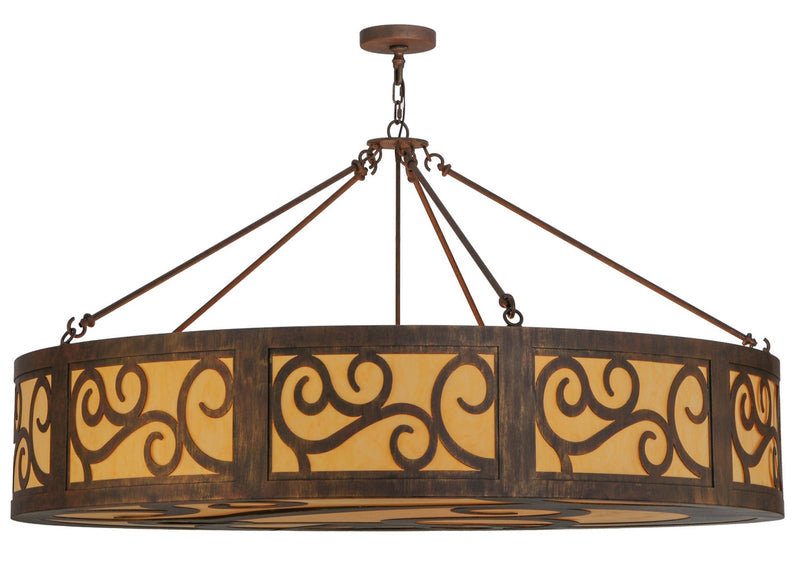 Meyda Tiffany 142134 12 Light Inverted Pendant, Cortez Gold