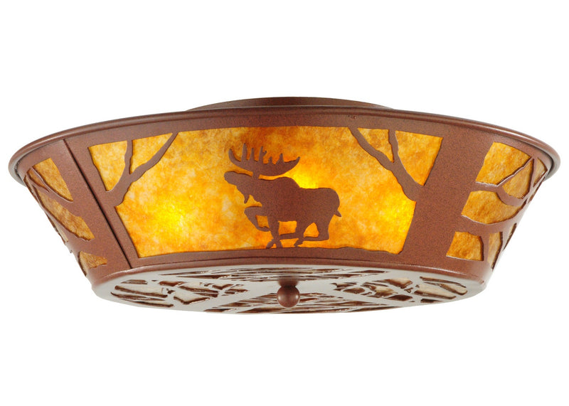 Meyda Tiffany 142168 Four Light Flushmount, Rust