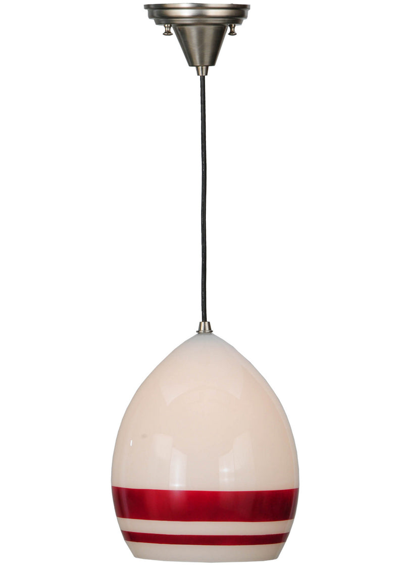 Meyda Tiffany 142282 One Light Pendant, Nickel