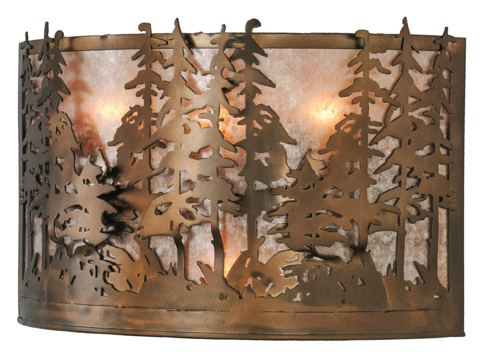Meyda Tiffany 142346 Four Light Wall Sconce, Antique Copper