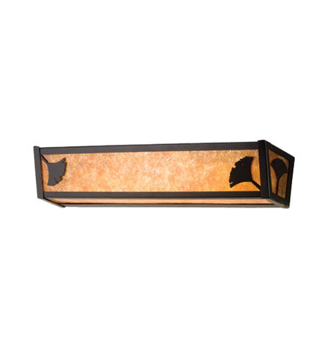 Meyda Tiffany 14260 Four Light Vanity, Textured Black