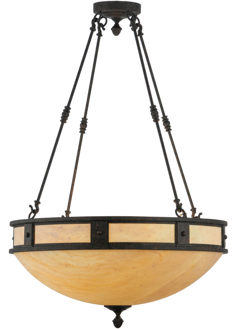 Meyda Tiffany 142727 Six Light Inverted Pendant, Coffee Bean
