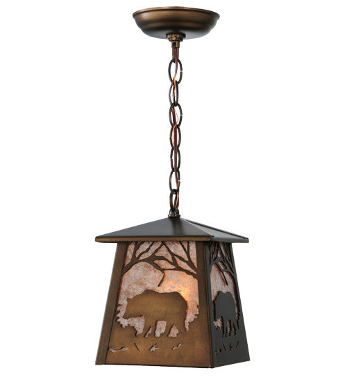 Meyda Tiffany 142753 One Light Mini Pendant, Antique Copper