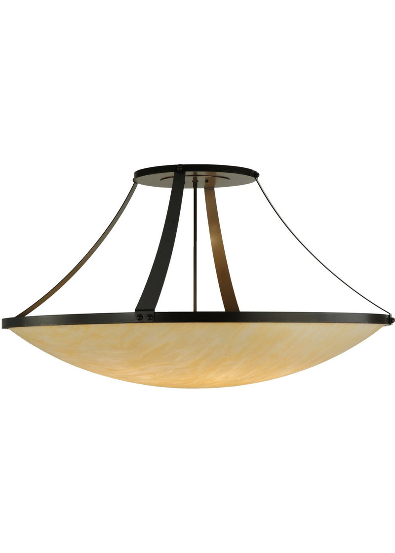 Meyda Tiffany 142828 Eight Light Semi-Flushmount, Timeless Bronze