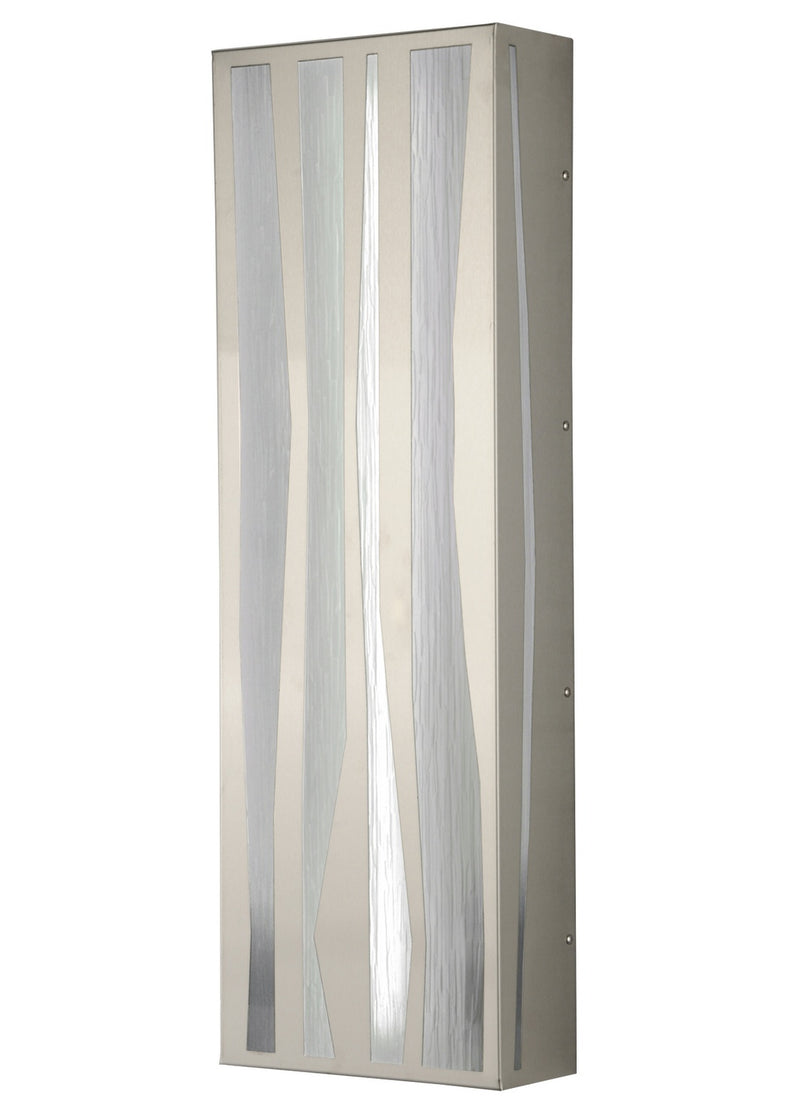 Meyda Tiffany 142863 LED Wall Sconce, Brushed Stainless Steel