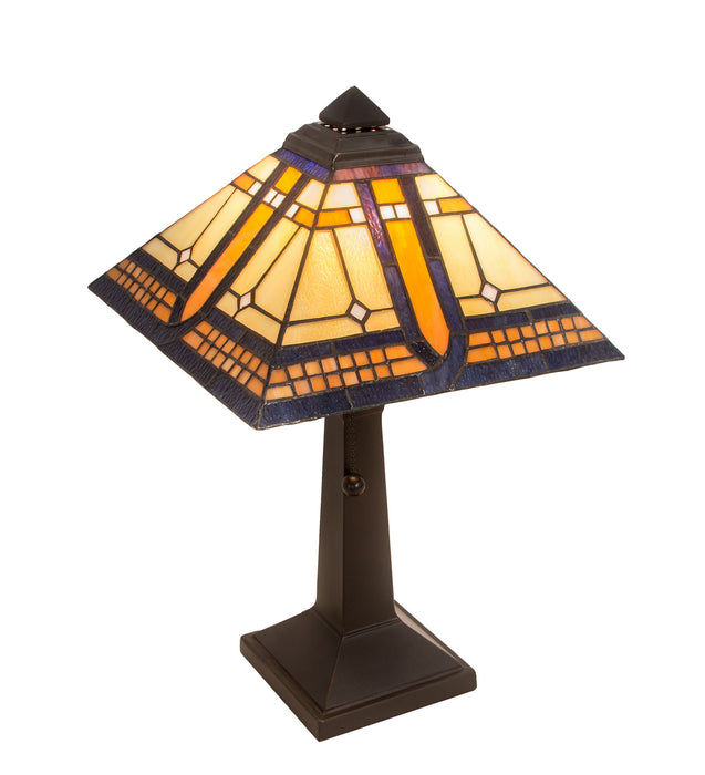 Meyda Tiffany 142879 One Light Accent Lamp, Mahogany Bronze