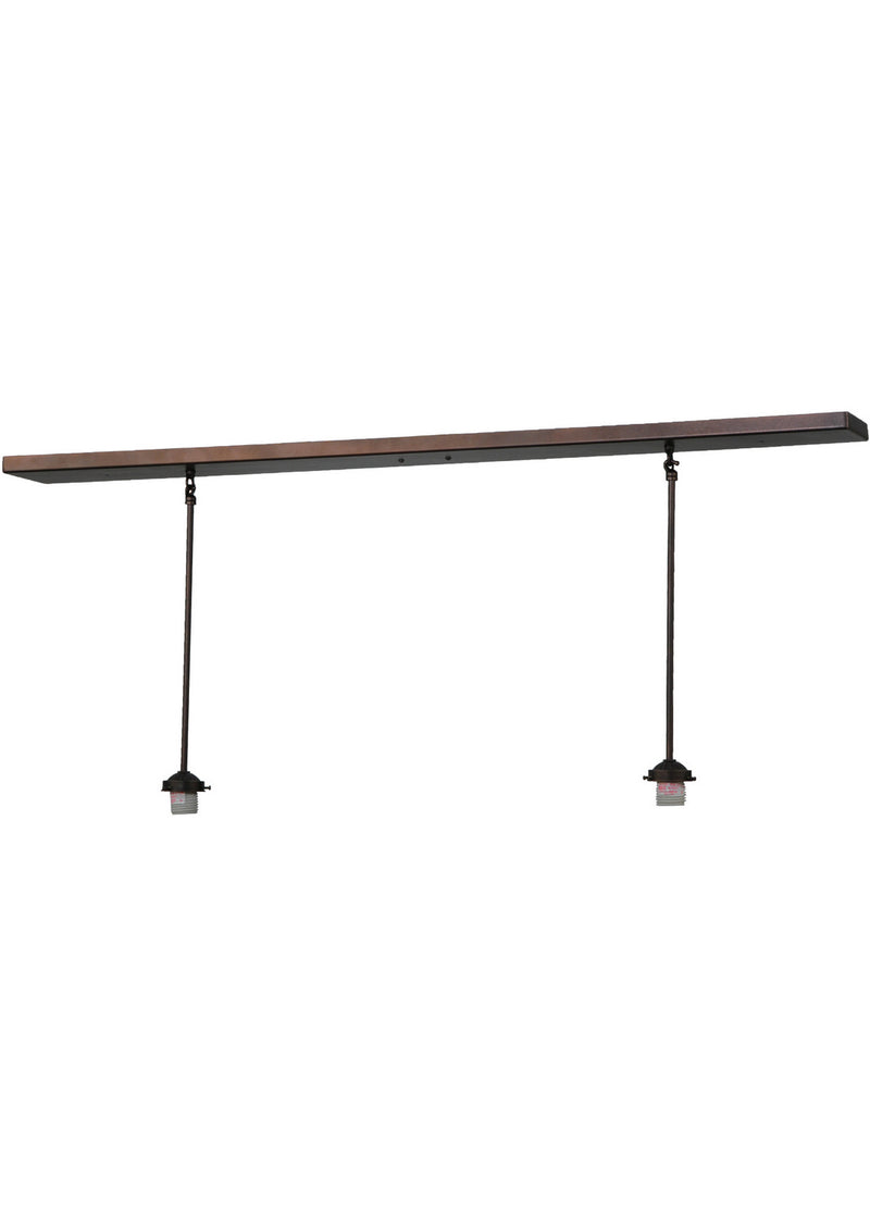 Meyda Tiffany 142923 Two Light Pendant Set, Mahogany Bronze