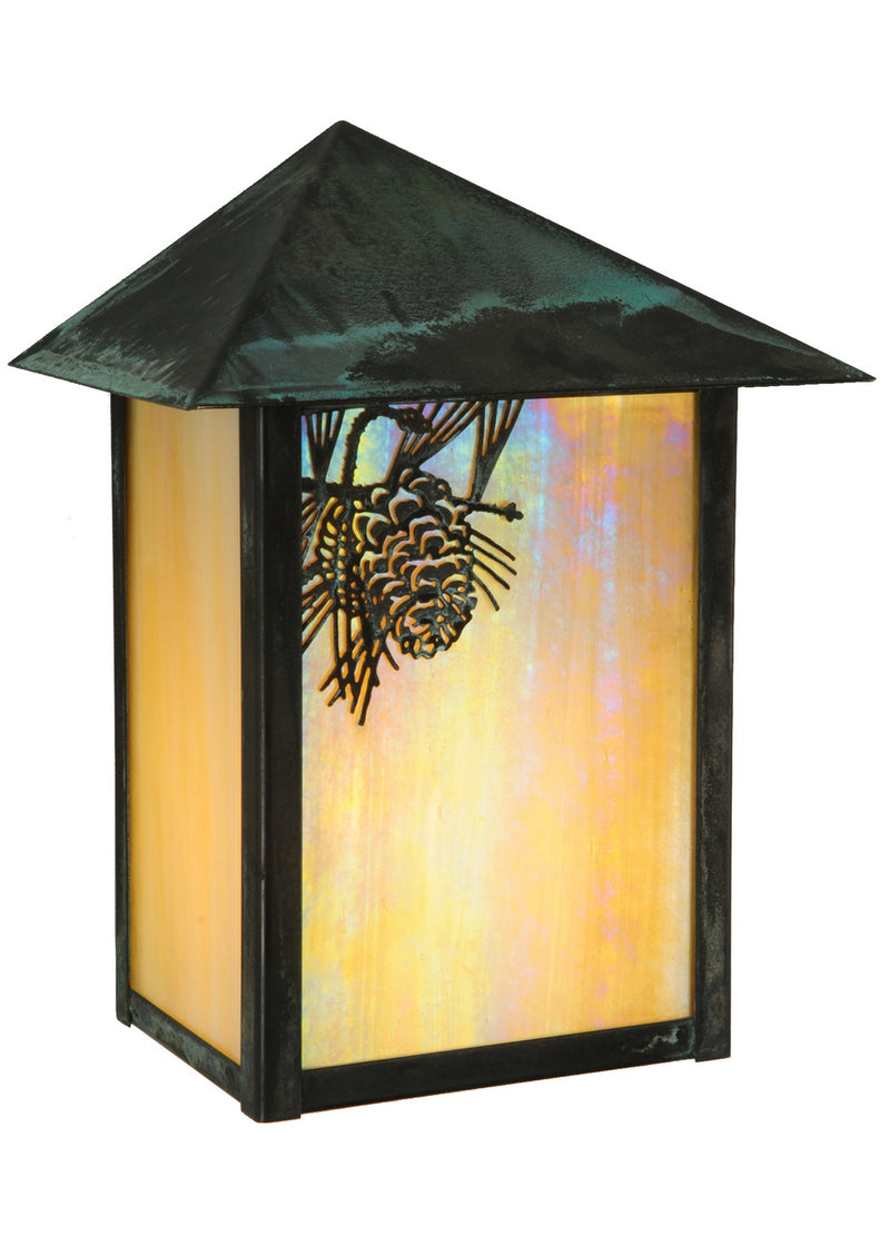 Meyda Tiffany 143070 One Light Wall Sconce, Verdigris