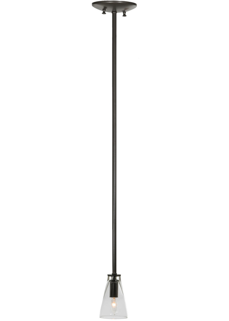 Meyda Tiffany 143076 One Light Mini Pendant, Timeless Bronze