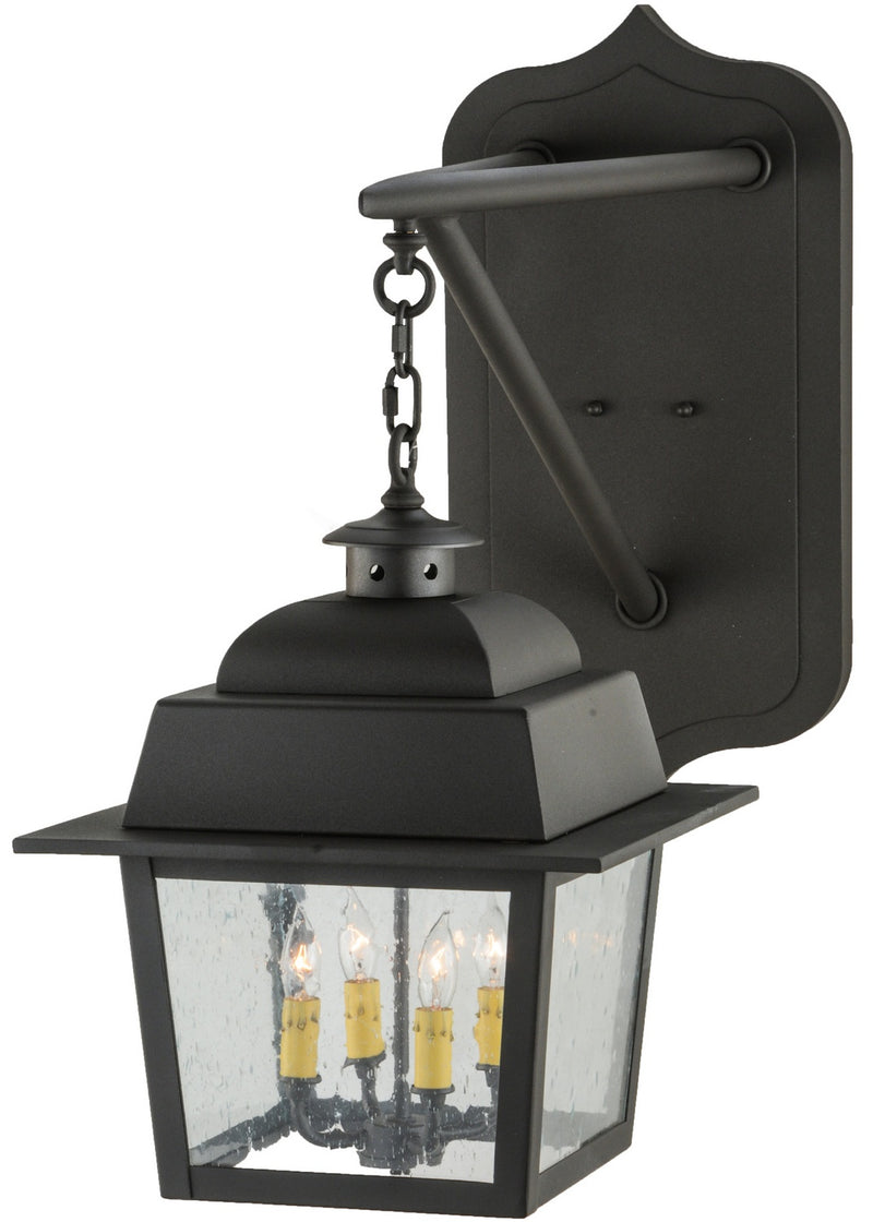 Meyda Tiffany 143110 Four Light Wall Sconce, Wrought Iron