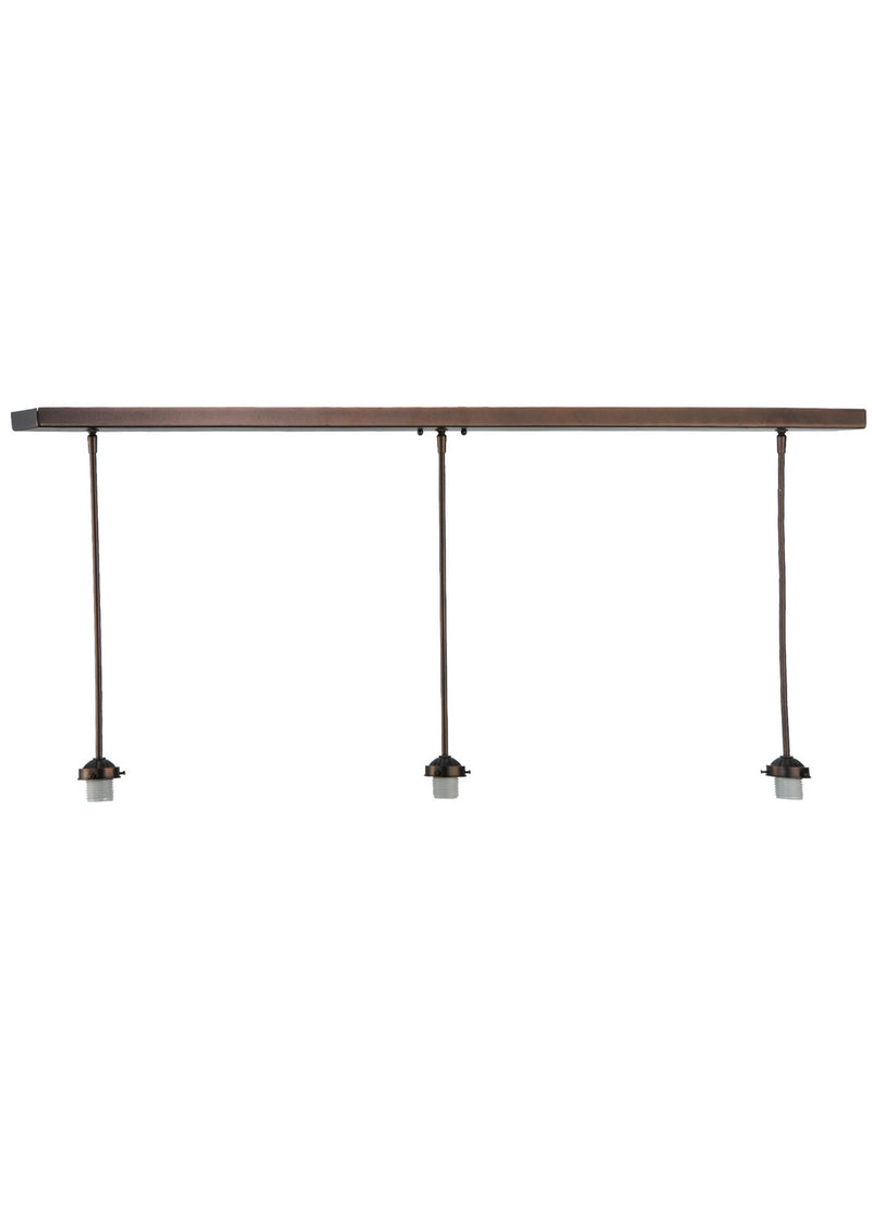 Meyda Tiffany 143190 Three Light Island Pendant, Mahogany Bronze