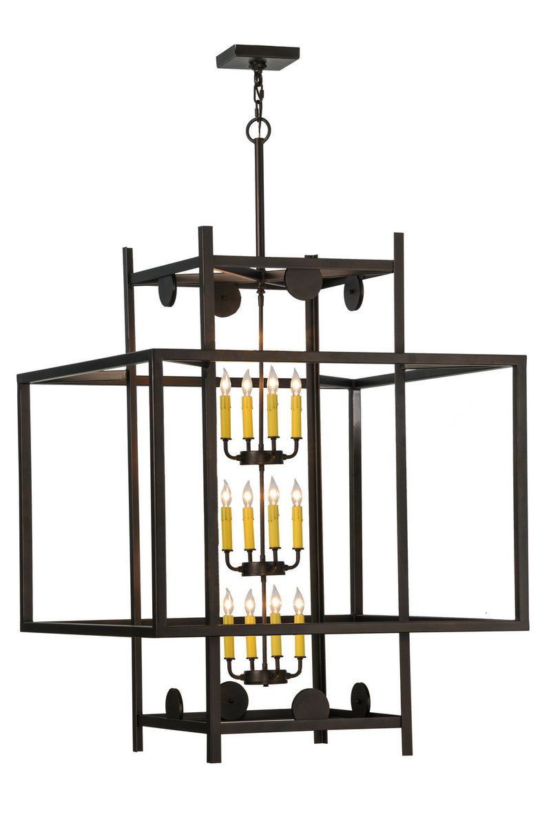 Meyda Tiffany 143301 12 Light Pendant, Mahogany Bronze