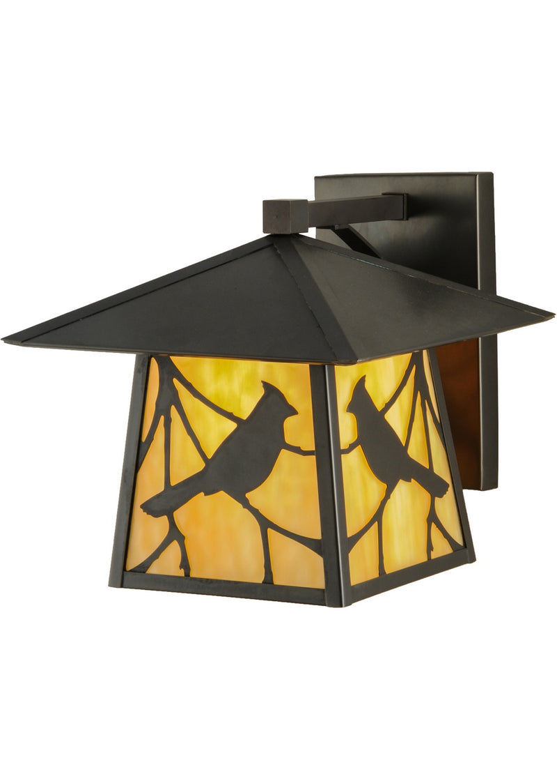 Meyda Tiffany 143329 One Light Wall Sconce, Craftsman Brown