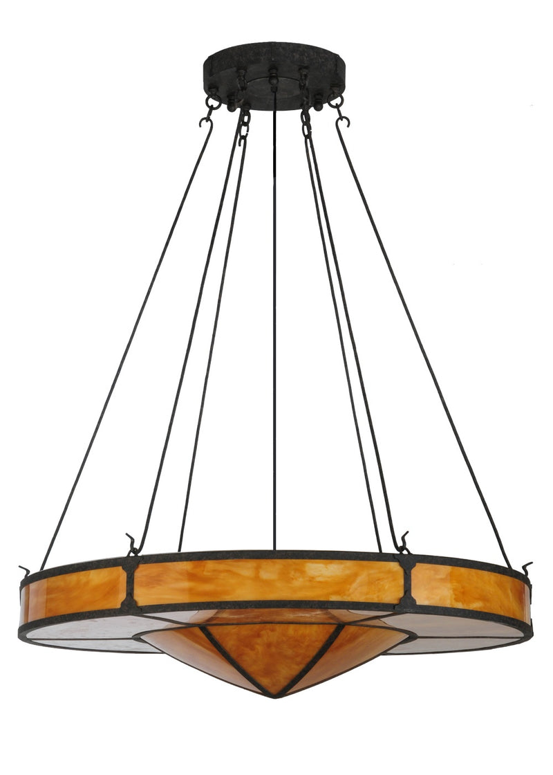 Meyda Tiffany 143370 LED Semi-Flushmount, Coffee Bean