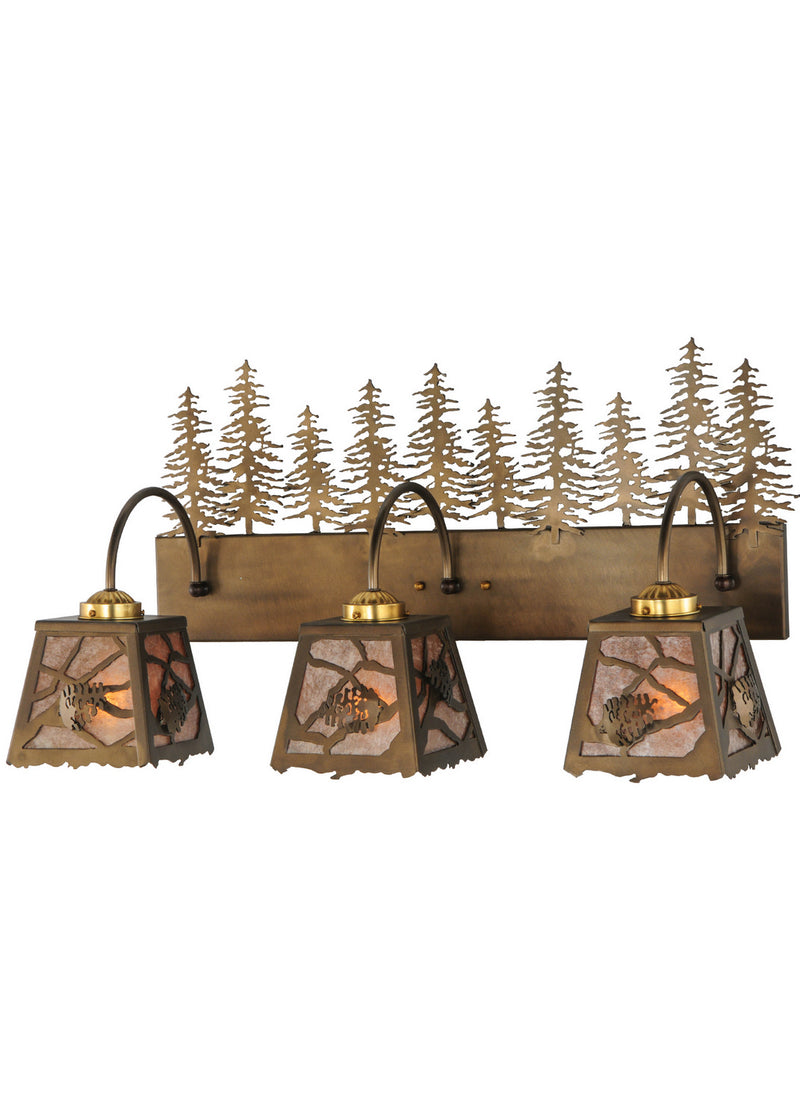 Meyda Tiffany 143443 Three Light Vanity, Antique Copper