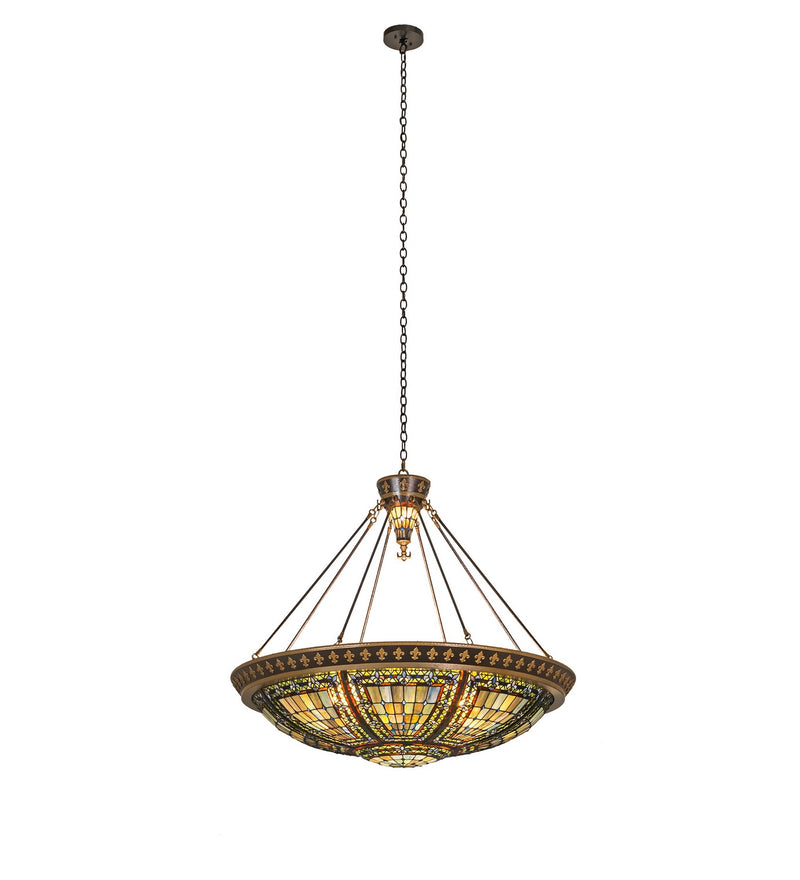 Meyda Tiffany 143495 Ten Light Pendant, Copper Vein & Nu Gold