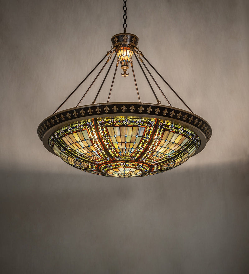 Meyda Tiffany 143495 Ten Light Pendant, Copper Vein & Nu Gold