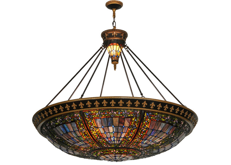 Meyda Tiffany 143495 Ten Light Pendant, Copper Vein & Nu Gold