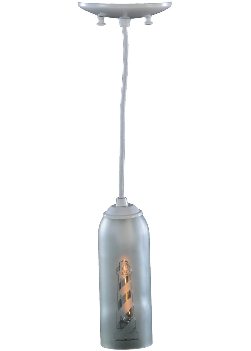 Meyda Tiffany 143516 One Light Mini Pendant, White