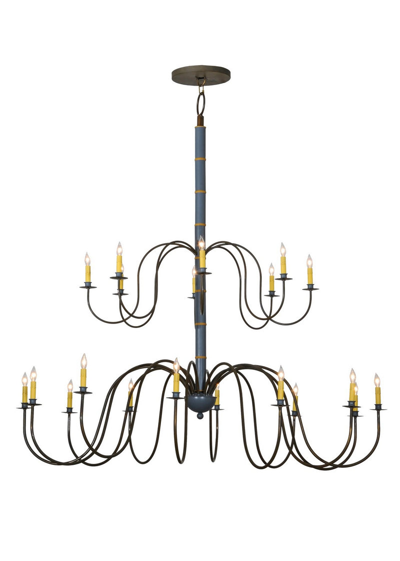 Meyda Tiffany 143566 20 Light Chandelier, Custom,Antique Brass