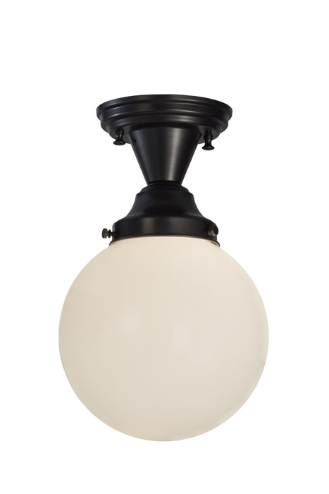 Meyda Tiffany 143582 One Light Semi-Flushmount, Craftsman Brown