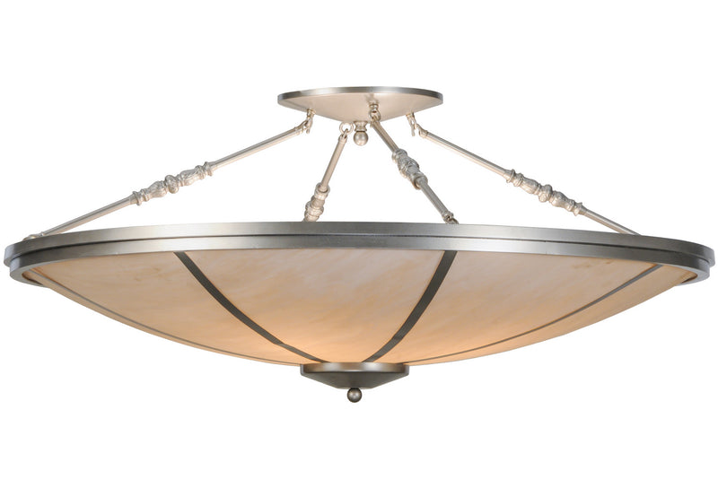 Meyda Tiffany 143628 Four Light Semi-Flushmount, Nickel