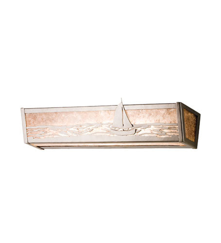 Meyda Tiffany 14368 Four Light Vanity, Nickel Powder Coat