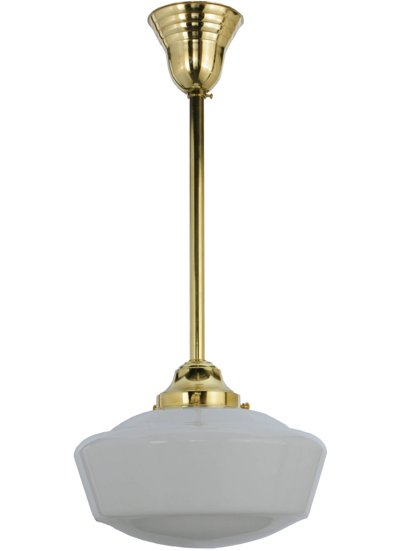 Meyda Tiffany 143857 One Light Pendant, Polished Brass