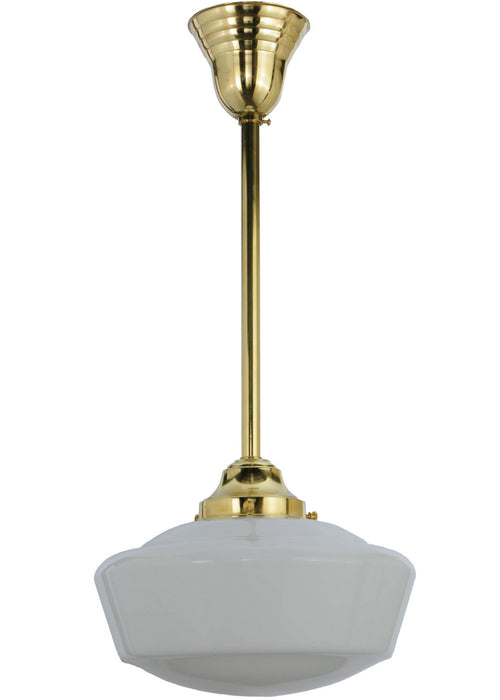 Meyda Tiffany 143857 One Light Pendant, Polished Brass