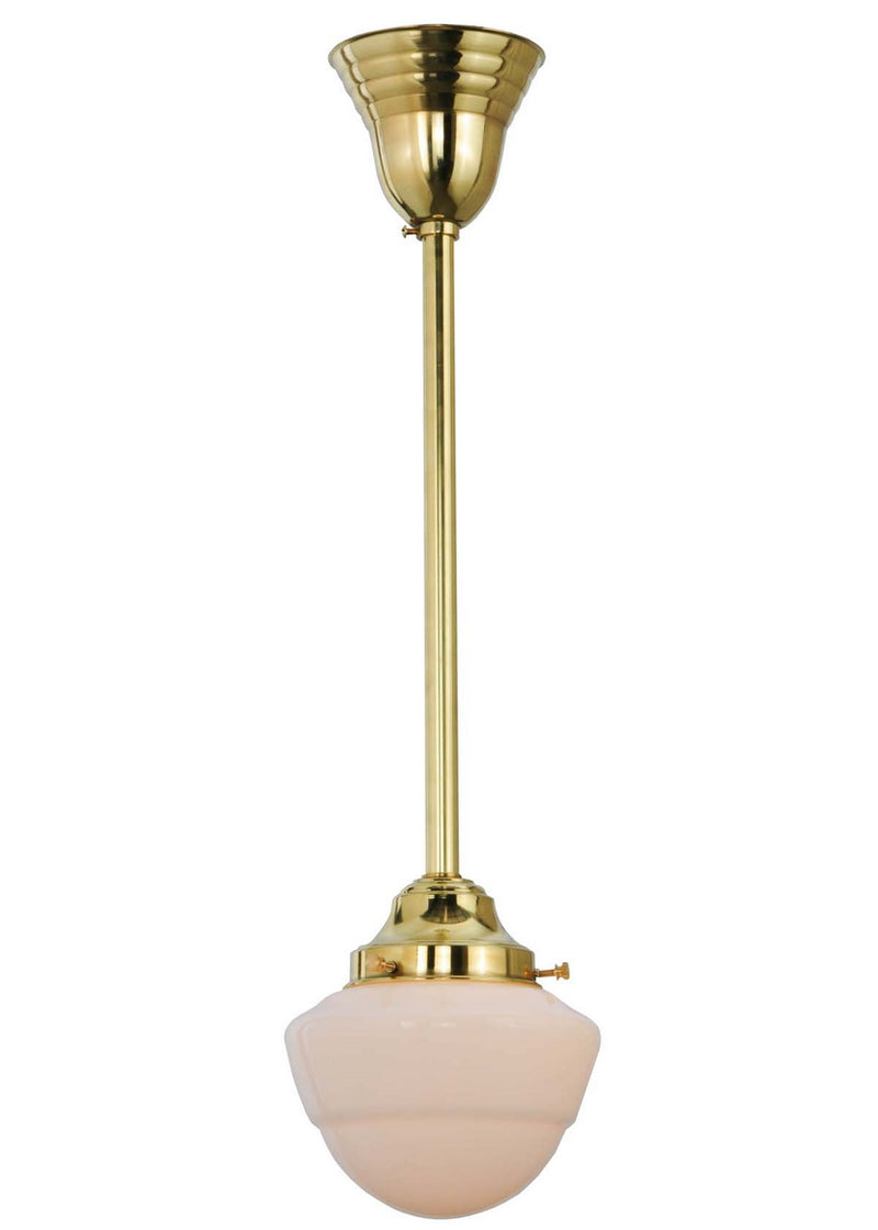 Meyda Tiffany 143859 One Light Pendant, Polished Brass