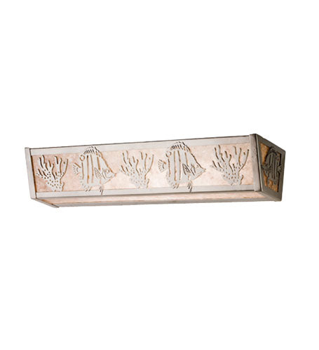 Meyda Tiffany 14387 Four Light Vanity, Nickel Powder Coat
