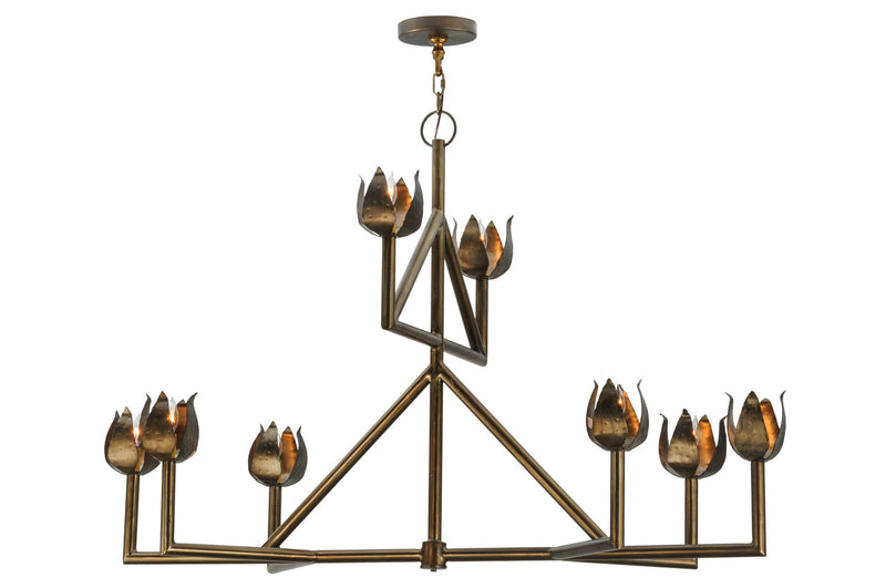 Meyda Tiffany 143903 Eight Light Chandelier, Antique Copper