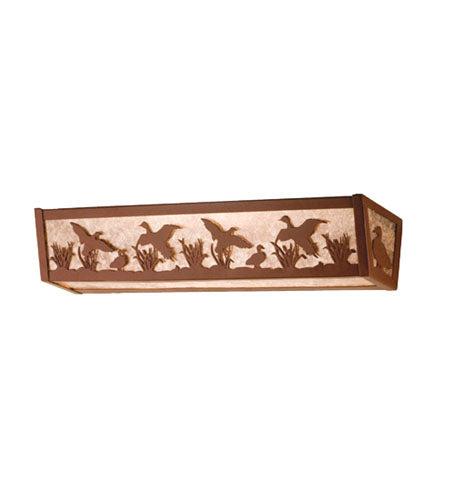 Meyda Tiffany 14398 Four Light Vanity, Rust