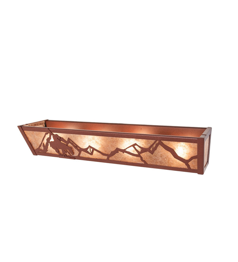 Meyda Tiffany 14399 Four Light Vanity, Rust