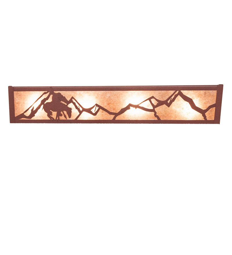 Meyda Tiffany 14399 Four Light Vanity, Rust
