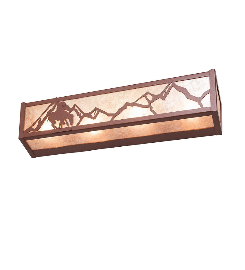 Meyda Tiffany 14399 Four Light Vanity, Rust
