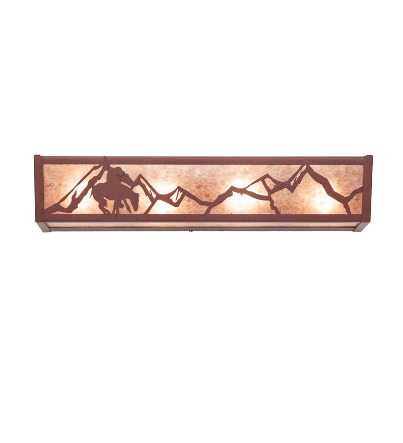 Meyda Tiffany 14399 Four Light Vanity, Rust