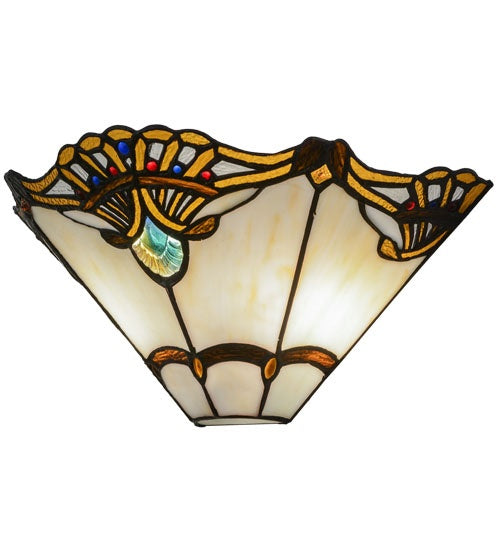 Meyda Tiffany 144020 Two Light Wall Sconce, Custom,Oil Rubbed Bronze