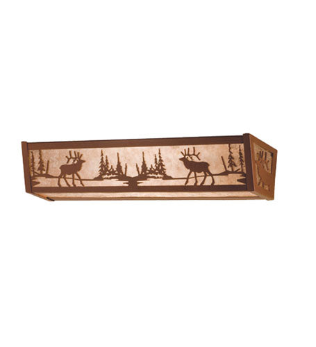 Meyda Tiffany 14405 Four Light Vanity, Rust