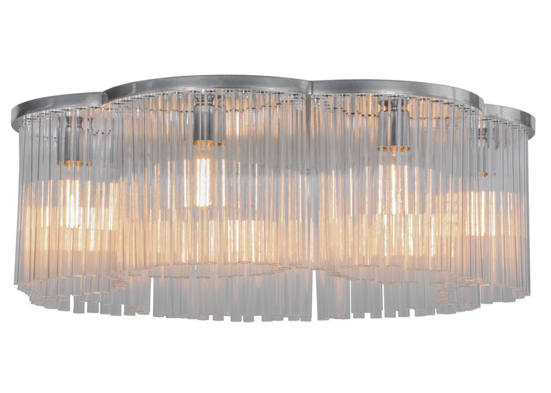 Meyda Tiffany 144091 Seven Light Flushmount, Extreme Chrome