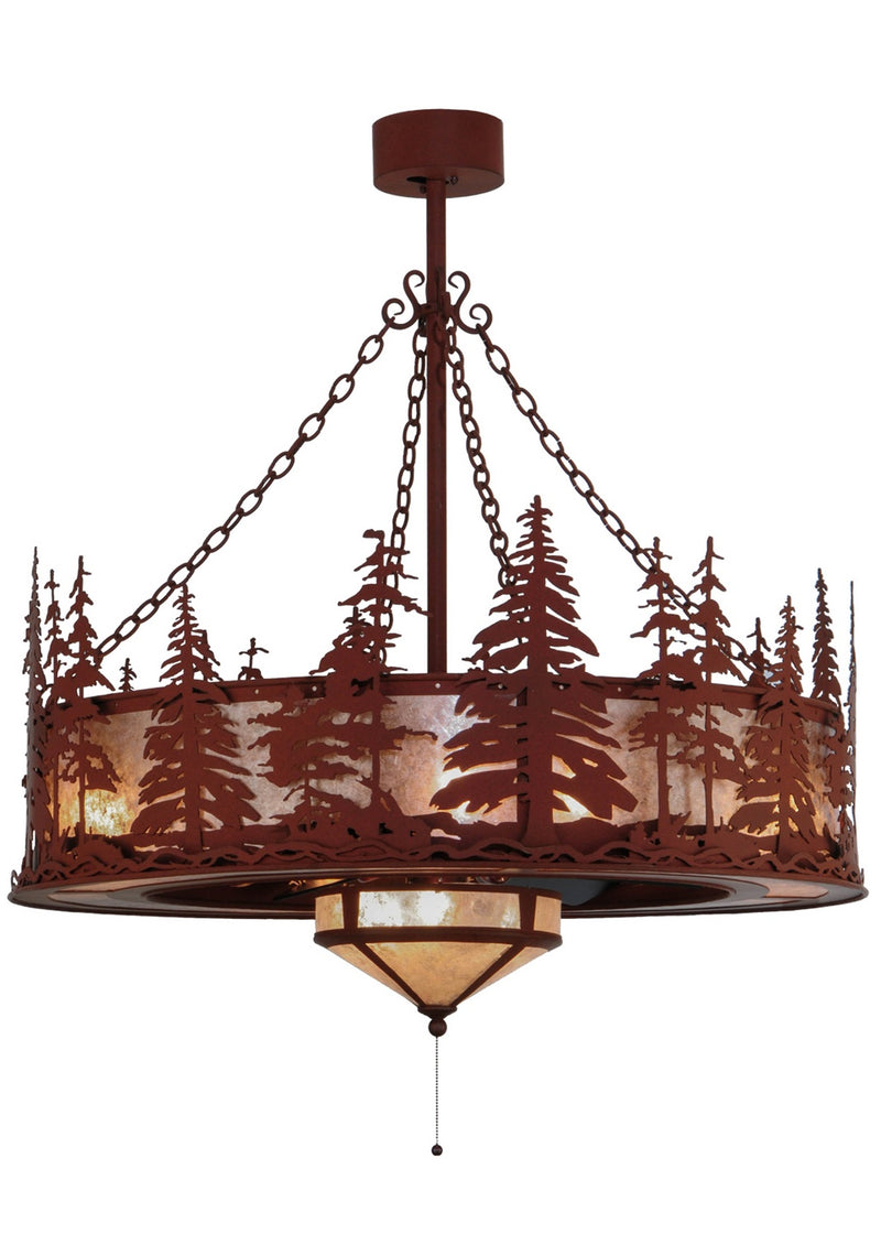 Meyda Tiffany 144121 11 Light Chandel-Air, Red Rust