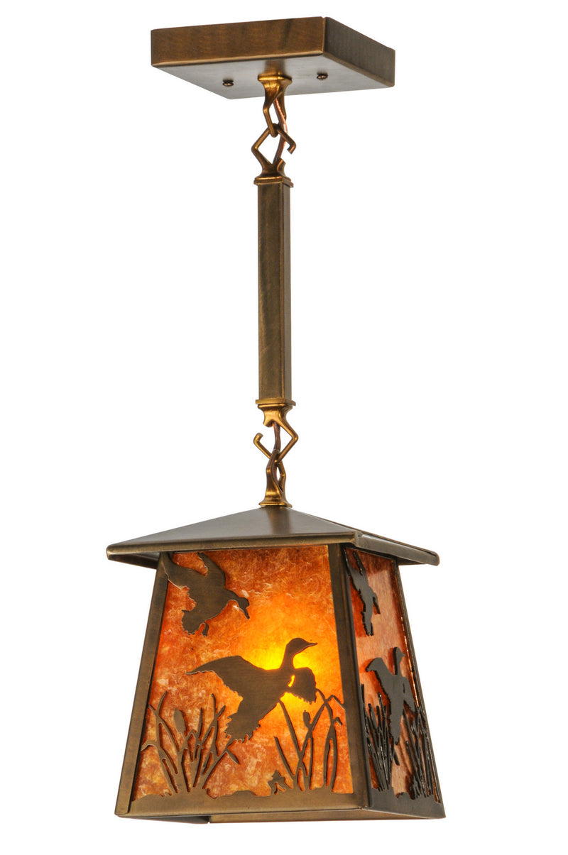 Meyda Tiffany 144173 One Light Pendant, Antique Copper