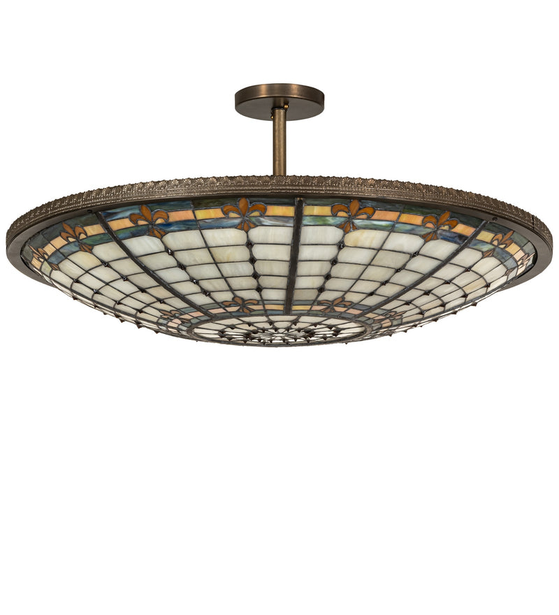 Meyda Tiffany 144204 Six Light Semi-Flushmount, Antique Copper
