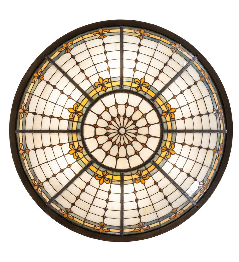 Meyda Tiffany 144204 Six Light Semi-Flushmount, Antique Copper