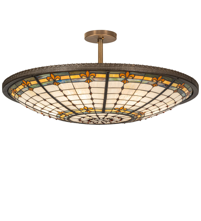 Meyda Tiffany 144204 Six Light Semi-Flushmount, Antique Copper